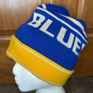NHL St Louis Blues Ice Hockey Team Winter Pom Beanie Knit Ha One size A 105